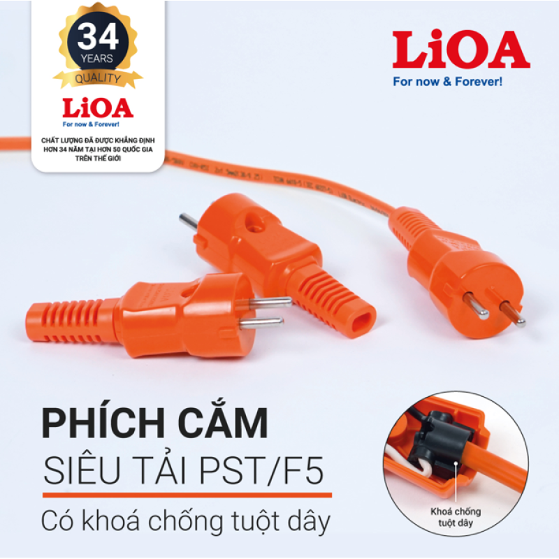 PHÍCH CẮM LIOA TIÊU CHUẨN EU-ITALYA
