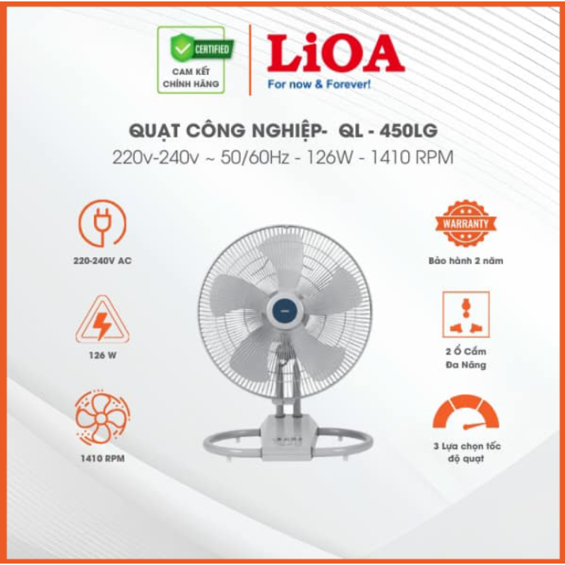 QUẠT SÀN LIOA - CÔNG NGHIỆP CHUYÊN DỤNG - NHÀ HÀNG - KHÁCH SẠN