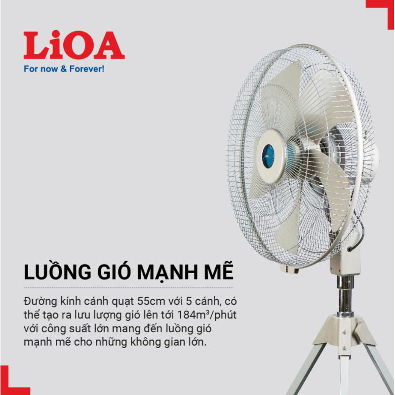 QUẠT ĐỨNG LIOA 3 CHÂN CÔNG NGHIỆP