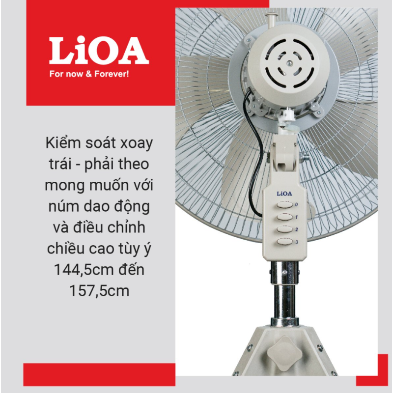 QUẠT ĐỨNG LIOA 3 CHÂN CÔNG NGHIỆP