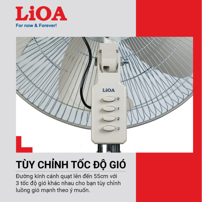 QUẠT ĐỨNG LIOA 3 CHÂN CÔNG NGHIỆP