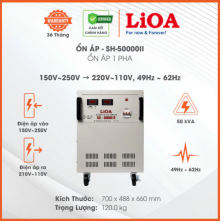 Ổn Áp LiOA 1 Pha SH-50000II 50kVA 50000VA Dây ...