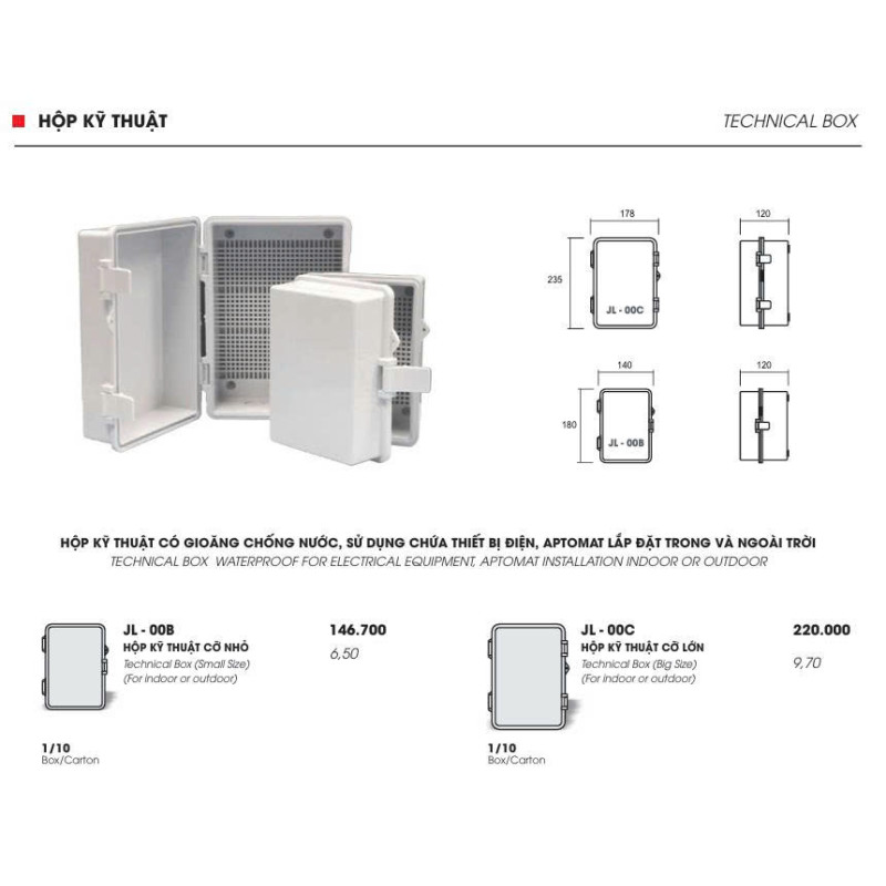 HỘP KỸ THUẬT LIOA  JL-00C HỘP KỸ THUẬT LIOA  JL-00C