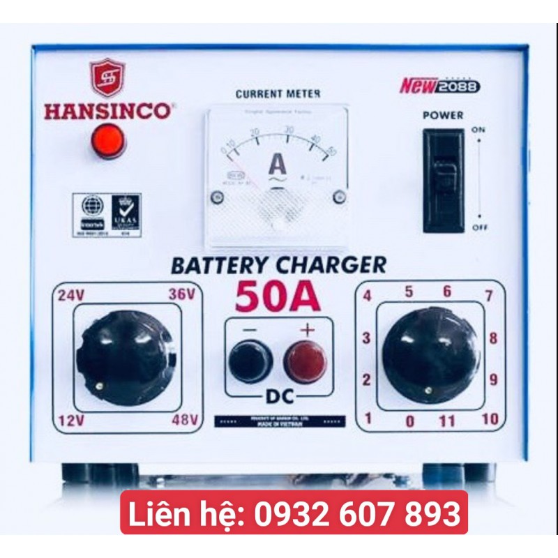 HANSINCO 50A/48V DC - SẠC DÂY ĐỒNG