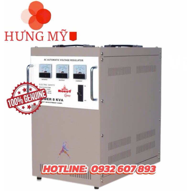ỔN ÁP ROBOT - 8Kva Dây Đồng - CLASSY SERIES