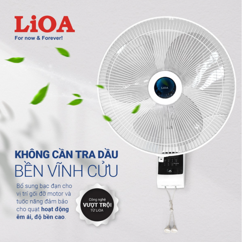QUẠT TREO TƯỜNG ĐIỀU KHIỂN TỪ XA