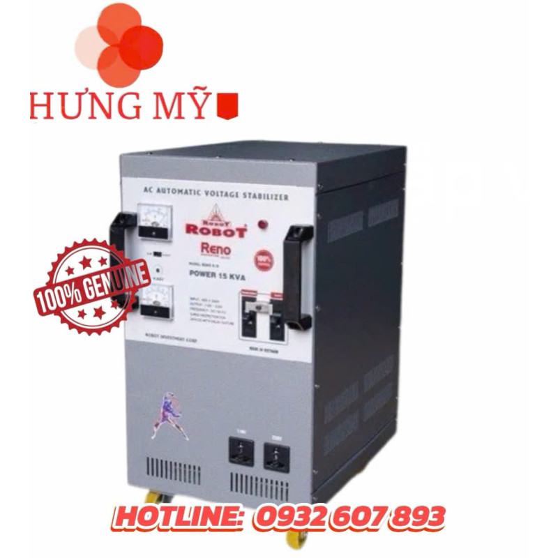 ỔN ÁP ROBOT - 15KVA 220V-110V 1PHA RENO